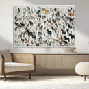 Wild Horse Stampede Wall Art Canvas Print – Monochrome by MyGreatCanvas | Canvas Wall Art Prints | Photo Prints & Wall Decor