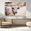 Majestic Texas Longhorn Bull Wall Art Canvas Print – Rustic by MyGreatCanvas | Canvas Wall Art Prints | Photo Prints & Wall Decor