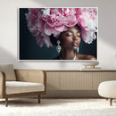 Black Beauty Petal Crown Wall Art Canvas Print – Floral by MyGreatCanvas | Canvas Wall Art Prints | Photo Prints & Wall Decor