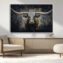 Rustic Longhorn Bull Wall Art Canvas Print – Vintage Western by MyGreatCanvas | Canvas Wall Art Prints | Photo Prints & Wall Decor