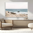 Coastal Ocean View Wall Art Canvas Print – Serene Rocky by MyGreatCanvas | Canvas Wall Art Prints | Photo Prints & Wall Decor