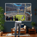 Chicago Dome Stadium Wall Art Canvas Print – Framed Modern