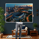 Chicago Bears Soldiers Field Wall Art Canvas Print – Framed