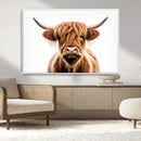 Scottish Highland Cow Canvas Print, Framed Highland Cow