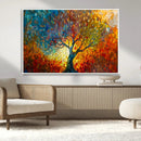 Yggdrasil Tree of Life Mosaic Stained Glass Wall Art, Tree by MyGreatCanvas | Canvas Wall Art Prints | Photo Prints & Wall Decor