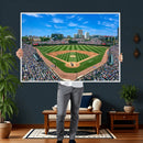 Wrigley Field Baseball Stadium Canvas Wall Art – Packed