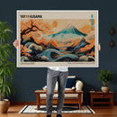 Yayoi Kusama Inspired Japanese Landscape Wall Art Canvas by MyGreatCanvas | Canvas Wall Art Prints | Photo Prints & Wall Decor