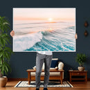 Sunset Surfing Wall Art Canvas Print, Ocean Wave Surfer with by MyGreatCanvas | Canvas Wall Art Prints | Photo Prints & Wall Decor