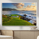 Coastal Golf Course Wall Art Canvas Print – Sunset with by MyGreatCanvas | Canvas Wall Art Prints | Photo Prints & Wall Decor