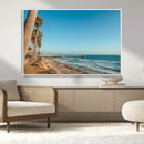 Scenic Beach Wall Art Canvas Print – Tall Palm Trees, Sandy by MyGreatCanvas | Canvas Wall Art Prints | Photo Prints & Wall Decor