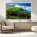 Coastal Golf Course Wall Art Canvas Print – Vibrant Green by MyGreatCanvas | Canvas Wall Art Prints | Photo Prints & Wall Decor