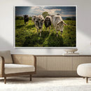 Grazing Cattle Herd Pasture Green Field Livestock Natural by MyGreatCanvas | Canvas Wall Art Prints | Photo Prints & Wall Decor