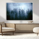Foggy Pines Misty Forest Wall Art Print by MyGreatCanvas | Canvas Wall Art Prints | Photo Prints & Wall Decor