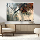 Sunlit Autumn Forest Wall Art Canvas Print – Framed Mist by MyGreatCanvas | Canvas Wall Art Prints | Photo Prints & Wall Decor