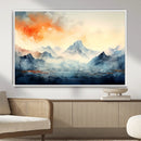 Warm Clouds Abstract Mountain Wall Art, Modern Landscape by MyGreatCanvas | Canvas Wall Art Prints | Photo Prints & Wall Decor