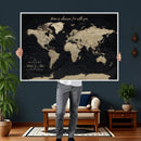 Personalized Push Pin World Map Canvas – Custom Framed by MyGreatCanvas | Canvas Wall Art Prints | Photo Prints & Wall Decor