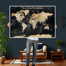 Custom Push Pin World Map Print – Personalized Canvas Wall by MyGreatCanvas | Canvas Wall Art Prints | Photo Prints & Wall Decor