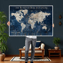 Custom Push Pin Travel Map Wall Art Canvas Print – by MyGreatCanvas | Canvas Wall Art Prints | Photo Prints & Wall Decor
