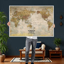 Personalized Push Pin World Map Canvas Print – Custom