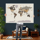 World Map Wall Art Print by MyGreatCanvas | Canvas Wall Art Prints | Photo Prints & Wall Decor