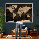 World Map Canvas Print – Detailed Map of the World Wall Art by MyGreatCanvas | Canvas Wall Art Prints | Photo Prints & Wall Decor