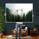 Misty Mountain Forest Canvas Print, Foggy Pine Trees Nature by MyGreatCanvas | Canvas Wall Art Prints | Photo Prints & Wall Decor