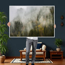Misty Mountain Canvas Print, Foggy Pine Trees Nature Wall by MyGreatCanvas | Canvas Wall Art Prints | Photo Prints & Wall Decor