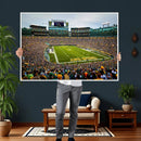 Green Bay Packers Stadium Wall Art Canvas Print, Lambeau by MyGreatCanvas | Canvas Wall Art Prints | Photo Prints & Wall Decor