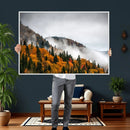 Autumn Forest Wall Art Canvas Print, Foggy Mountain by MyGreatCanvas | Canvas Wall Art Prints | Photo Prints & Wall Decor
