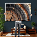 Abstract Tree Ring Wall Art Print – Natural Rustic Wood by MyGreatCanvas | Canvas Wall Art Prints | Photo Prints & Wall Decor