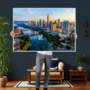 Austin Skyline Wall Art Canvas Print, Austin Downtown Night by MyGreatCanvas | Canvas Wall Art Prints | Photo Prints & Wall Decor