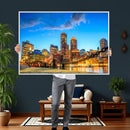 Boston Wall Art Canvas Print, Boston City Downtown Night by MyGreatCanvas | Canvas Wall Art Prints | Photo Prints & Wall Decor
