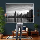 Chicago Wall Art Canvas Print, Chicago City Downtown Night by MyGreatCanvas | Canvas Wall Art Prints | Photo Prints & Wall Decor