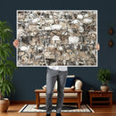 Texas Longhorn Cow Farmhouse Animals Wall Art Canvas Print - by MyGreatCanvas | Canvas Wall Art Prints | Photo Prints & Wall Decor