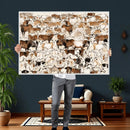 Large Longhorn Wall Art Canvas Print - Abstract Cow Animal by MyGreatCanvas | Canvas Wall Art Prints | Photo Prints & Wall Decor