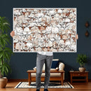 Abstract Longhorn Herd Wall Art Canvas Print - Abstract by MyGreatCanvas | Canvas Wall Art Prints | Photo Prints & Wall Decor