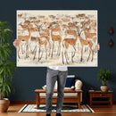 Gazelle Wall Art Canvas Print - Abstract Antelope Wall Art by MyGreatCanvas | Canvas Wall Art Prints | Photo Prints & Wall Decor