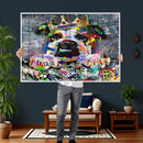 Graffiti Dog Wall Art Decor for Teen Bedroom - Abstract by MyGreatCanvas | Canvas Wall Art Prints | Photo Prints & Wall Decor