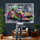 Graffiti Sports Car Street Art Wall Art Canvas Print, by MyGreatCanvas | Canvas Wall Art Prints | Photo Prints & Wall Decor
