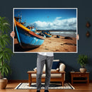 Fishing Boats Wall Art Canvas Print, Coastal Boat Beach by MyGreatCanvas | Canvas Wall Art Prints | Photo Prints & Wall Decor