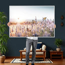 Lavender Field Wall Art Canvas Print, Butterfly Floral by MyGreatCanvas | Canvas Wall Art Prints | Photo Prints & Wall Decor
