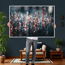 Winter Heather Wall Art Canvas Print, Frosted Floral Nature by MyGreatCanvas | Canvas Wall Art Prints | Photo Prints & Wall Decor
