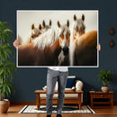 Wild Horse Herd Wall Art Canvas Print, Natural Horse by MyGreatCanvas | Canvas Wall Art Prints | Photo Prints & Wall Decor
