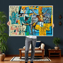 Basquiat Style Bird Bull Graffiti Wall Art Canvas Print, by MyGreatCanvas | Canvas Wall Art Prints | Photo Prints & Wall Decor