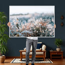 Frosted Fern Wall Art Canvas Print, Soft Winter Botanical by MyGreatCanvas | Canvas Wall Art Prints | Photo Prints & Wall Decor