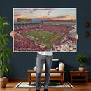 Donald W. Reynolds Razorback Stadium Wall Art Canvas Print –