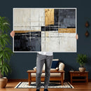 Gold Abstract Wall Art Canvas Print, Modern Luxury Geometric by MyGreatCanvas | Canvas Wall Art Prints | Photo Prints & Wall Decor