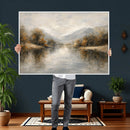 Abstract Landscape Wall Art Canvas Print, Modern Lake by MyGreatCanvas | Canvas Wall Art Prints | Photo Prints & Wall Decor