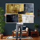 Gold Navy Abstract Wall Art Canvas Print, Modern Luxury by MyGreatCanvas | Canvas Wall Art Prints | Photo Prints & Wall Decor