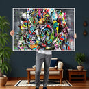 Abstract Graffiti Collage Street Art Wall Art Canvas Print by MyGreatCanvas | Canvas Wall Art Prints | Photo Prints & Wall Decor